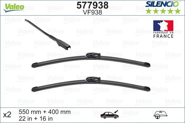 JEUX DE BALAIS DACIA DOKKER 15 REN EXPRESS 21 550MM+400MM — 577938