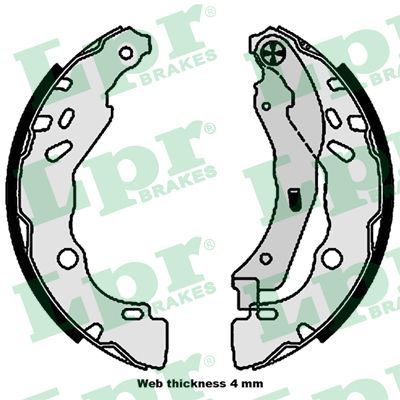 MACHOIRE DE FREIN PSA C3 C4 208 301 OPEL CORSA F 362594B LPR 01109 — 610478