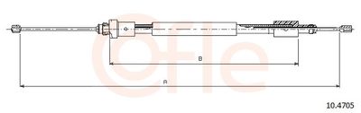 CABLE FREIN PSA BERL-PART G 4745J0/96222503/4745X8 — 92.10.4705