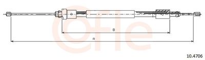CABLE FREIN PSA BERL-PART D 4745J3/96277119 — 92.10.4706