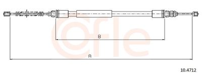 CABLE FREIN PSA SAXO-106 G/D 4745H7/4745J1/4745T4/962091180 — 92.10.4712