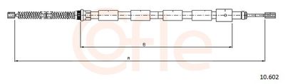CABLE FREIN PEU 205 G 474555/474563/9151913980 — 92.10.602