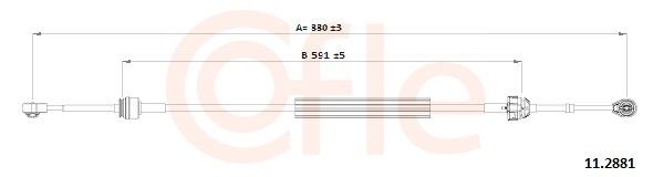 CABLE VITESSE REN KANGOO I 7701479155 — 92.11.2881