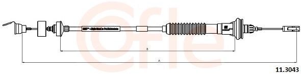 CABLE EMB PEU 206 REG AUTO 2150Y6/9634309980 — 92.11.3043
