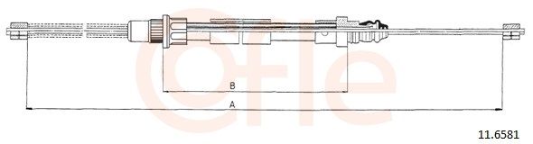 CABLE FREIN REN CLIO G/D 7700430112/7700802682/7700809961/7700832877 — 92.11.6581