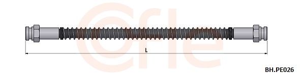 FLEXIBLE FREIN AR PSA 205 204 309 480653 6T46031 — 92.BH.PE026