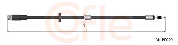 FLEXIBLE FREIN AV PSA C3 III 207 208 4806G1 6T48063 — 92.BH.PE029