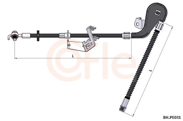 FLEXIBLE FREIN AV G PSA C5 III 407 4806J3 6T48342 — 92.BH.PE031