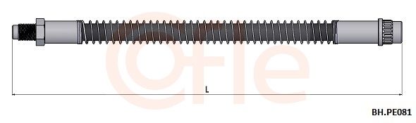FLEXIBLE FREIN AR PSA 106 SAXO 480681 6T46558 — 92.BH.PE081