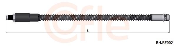FLEXIBLE FREIN AV REN CLIO II TWINGO II 7700423975 6T46753 — 92.BH.RE002
