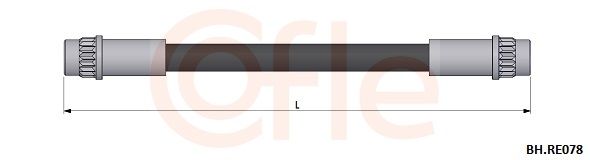 FLEXIBLE FREIN REN FLUENCE MEGANE III 462100008R 6T49448 — 92.BH.RE078