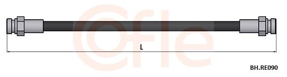 FLEXIBLE FREIN AR REN CLIO R4 R5 7701348773 6T46041 — 92.BH.RE090
