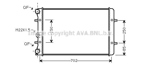 RADIATEUR GOLF IV 1J0121253AD 509529 — AI2155