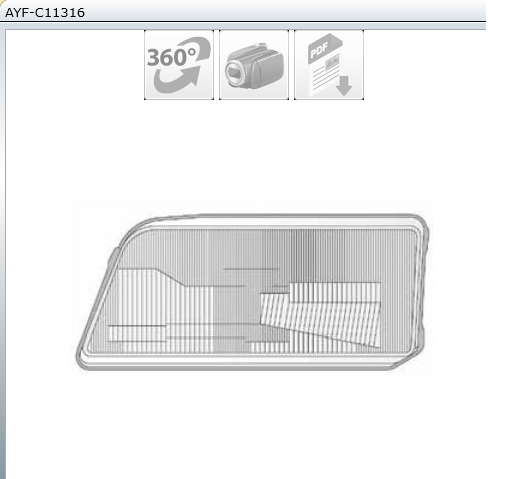 VERRE DE PHARE D BOXER JUMPER DUCATO 96-01 — AYF-C11316