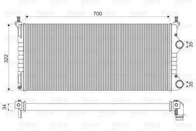 RADIATEUR ZZ DOBLO 01+ 1.3JTD 1.9JTD — BFI016026