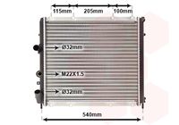 RADIATEUR ZZ KANGOO 1.5DCI 1.9D 732072 731910 — BRN015032