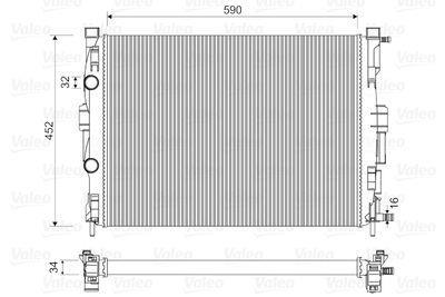 RADIATEUR ZZ MEGANE II SCENIC II 1.5 1.9DCI 1.6i 2.0i 732946 732871 732874 — BRN018022