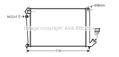 RADIATEUR P 406 ESS 731381 58019 — CNA2105