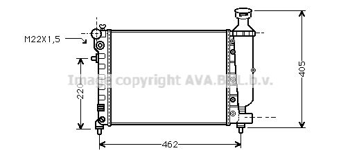 RADIATEUR 106-NM/SAXO 96--> 731498 58067 — CNA2115