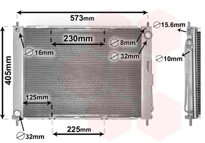 RADIATEUR +RADIATEUR CLIM ZZ CLIO III MODUS ESS DIE COMPLET — CRN606038