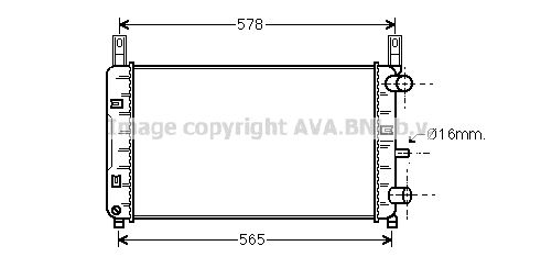 RADIATEUR F. FIESTA II 1.1 506220 — FDA2117