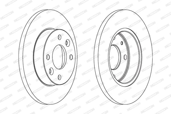 JEUX DISQUE FREIN CLIO R1081P DDF055 — FM561235CH