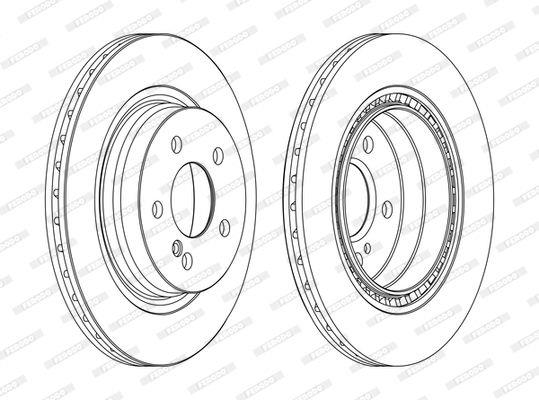 JEUX DISQUE FREIN MERCEDES C W204 — FMDDF1700C