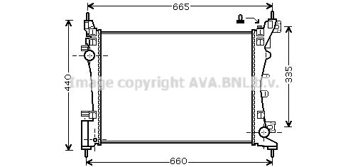 RADIATEUR Grande PUNTO 735042 55340 — FTA2318