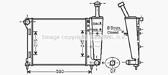 RADIATEUR *F500/FORD KA 3* 07-->* 53526 — FTA2345