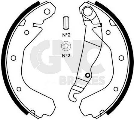 JEUX MACHOIRE AR OPEL CORSA A 04660 — G0322