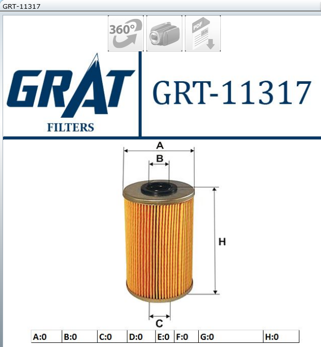 FILTRE A HUILE F105 MASTER II TRAFIC II 1.9DCI 7701207667 — GRT-11317
