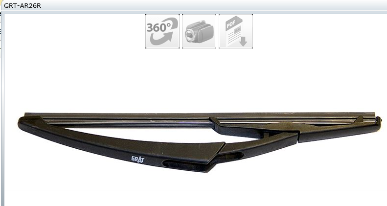 BALAIS ESSUIE-GLACE AR 26CM MEGANE II DOKKER 7701056814 — GRT-AR26R