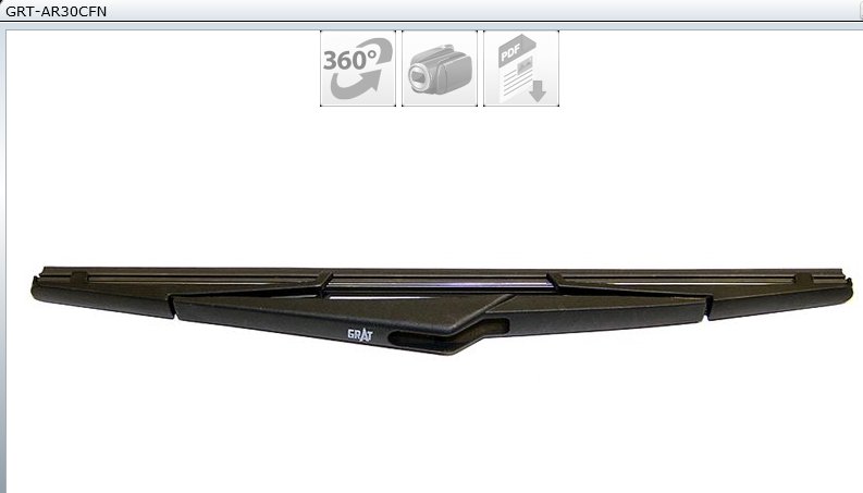 BALAIS ESSUIE-GLACE AR 30CM C4 FIESTA VI FOCUS II QASHQAI PICANTO ASTRA H 6426VG — GRT-AR30CFN