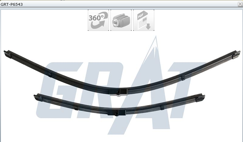 JEUX BALAIS 65-43CM PSA 207 FORD FOCUS — GRT-P6543