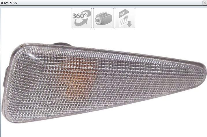 FEUX LATERAL D REN CLIO DACIA 2009 8200602765 — KAY-556