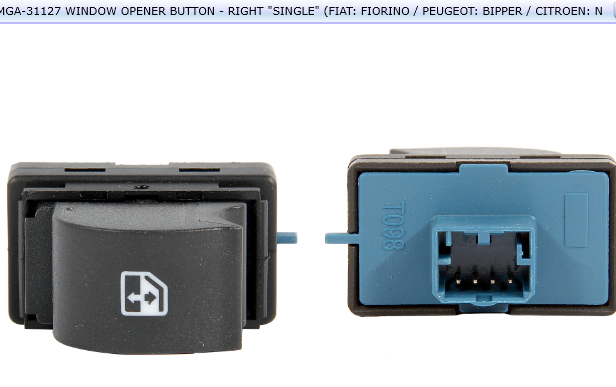 BOUTON LEVE VITRE D NEMO BIPPER FIORINO 735461280 — MGA-31127