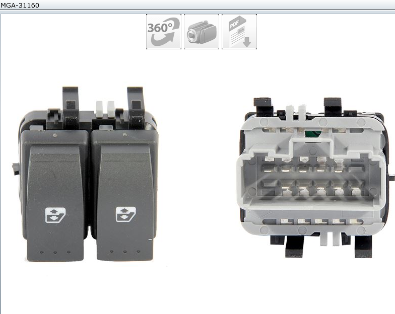 BOUTON VITRE LAGUNA II 8200315042 — MGA-31160