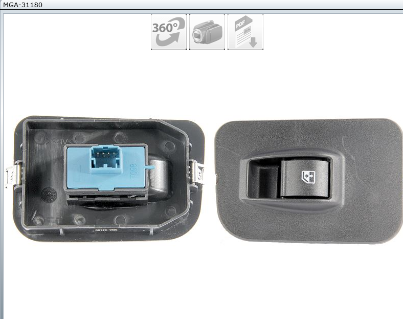 BOUTON VITREBIPPER NEMO FIORINO 735461282 — MGA-31180