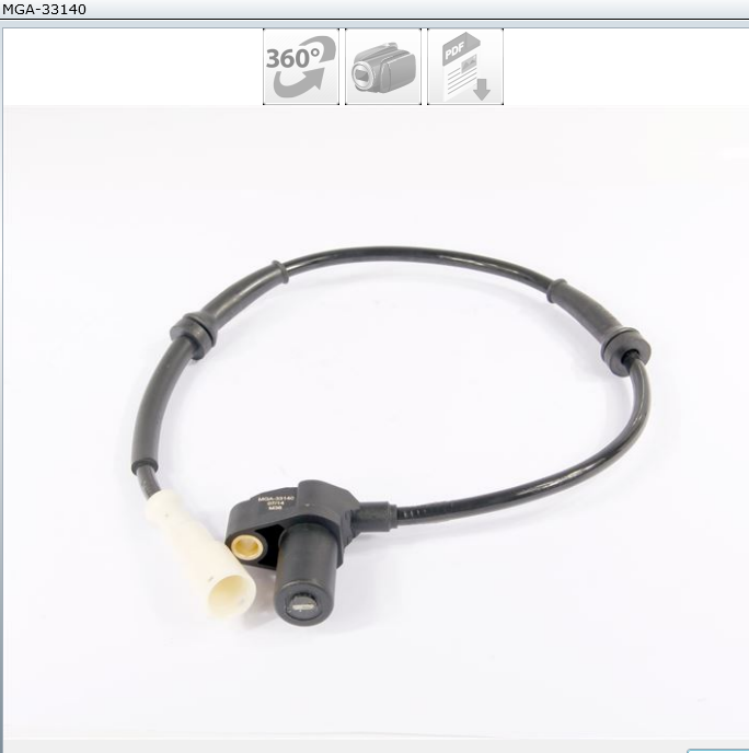 CAPTEUR ABS CLIO II 7700411747 — MGA-33140
