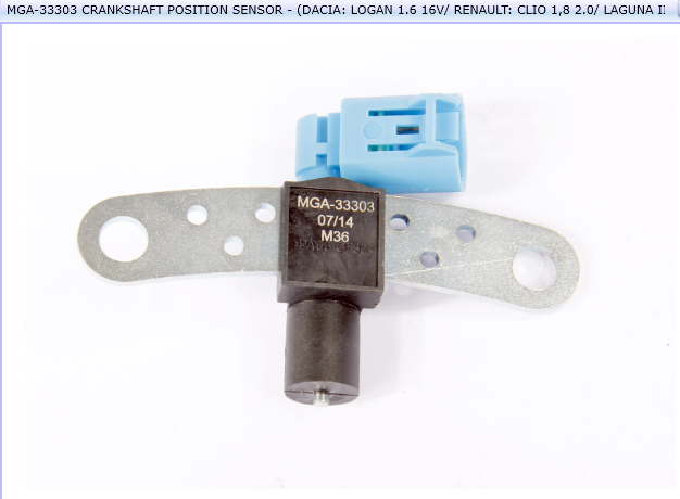 CAPTEUR DE DEPOSITION LOGAN 1.6 CLIOI LAGUNA MEGANE 8200647554 — MGA-33303