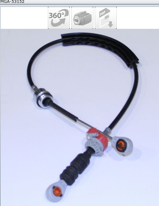 CABLE VITESSE GRIS REN MEGANE II 7701474701 — MGA-53152