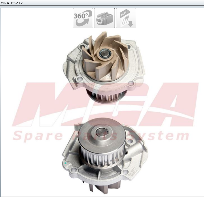 POMPE A EAU FIAT PUNTO DOBLO 1.4 PA1030 — MGA-65217