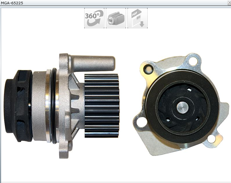 POMPE A EAU CADDY GOLF AMAROK 1.6TDI 2.0TDI PA1089 — MGA-65225