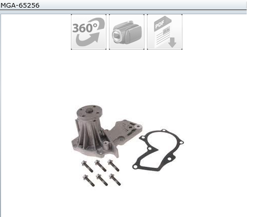 POMPE A EAU FORD FIESTA V VI FOCUS II MONDEO PA990 — MGA-65256