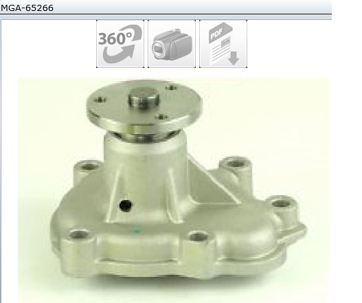 POMPE A EAU OPEL CORSA C ASTRA H COMBO 1.7CDTI PA1077 PA834 — MGA-65266