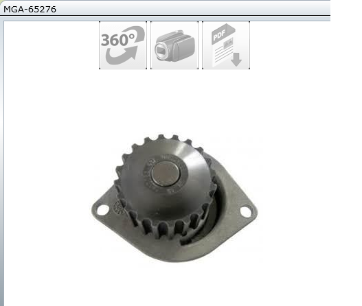 POMPE A EAU 106 205 AX C15 405 E PA491 — MGA-65276