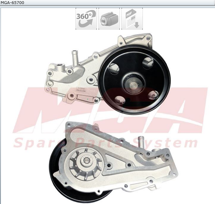 POMPE A EAU R9 R19 1.4E PA550 — MGA-65700