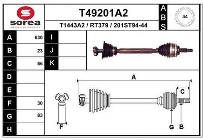 TRANSMISSION G CLIO/KANGO II DCI T49201A2 — MGA-70212