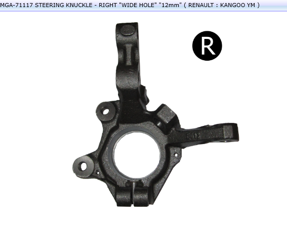 FUSEE METALIQUE AVANT D REN KANGO 8200150223 — MGA-71117