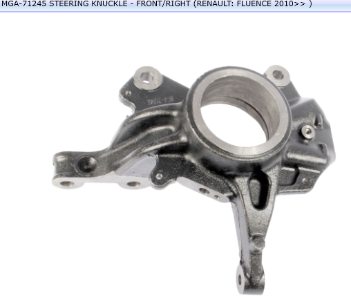 FUSEE METALIQUE AVANT D REN FLUENCE 2010 400147163 — MGA-71245